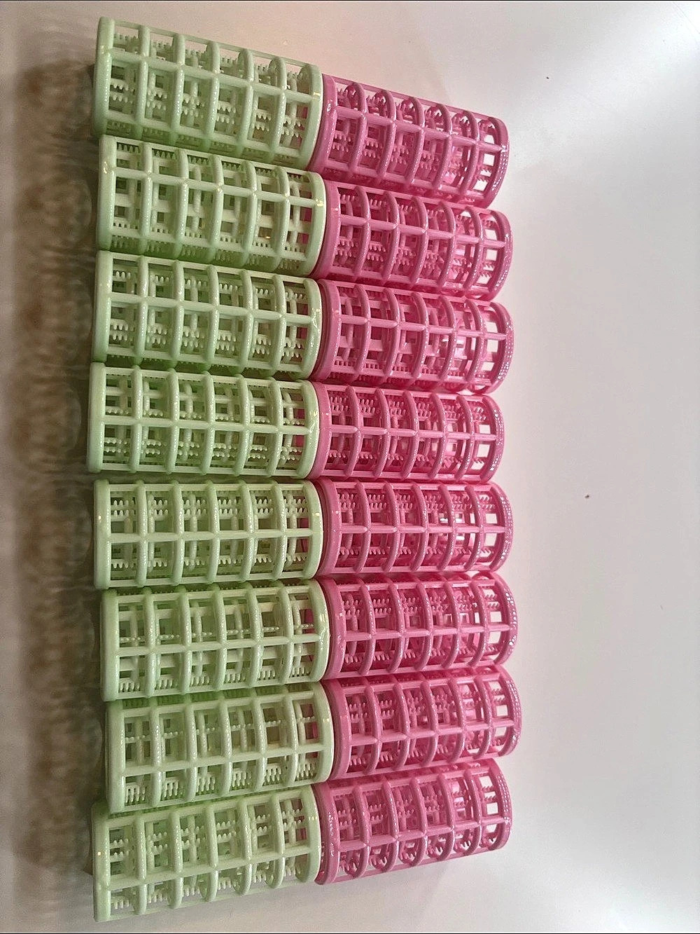 Pink & Green Hair Rollers Set